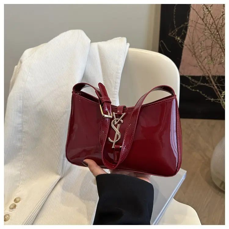 2025 Black Letter Underarm Bag for Women