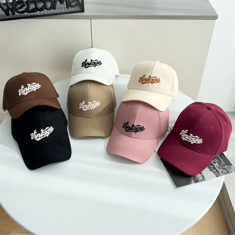 Women's Maroon Embroidered Baseball Cap with Wide Bristle - Image 8