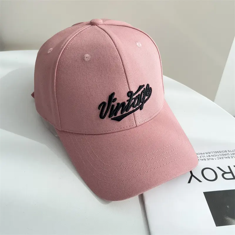 Women's Maroon Embroidered Baseball Cap with Wide Bristle - Image 7