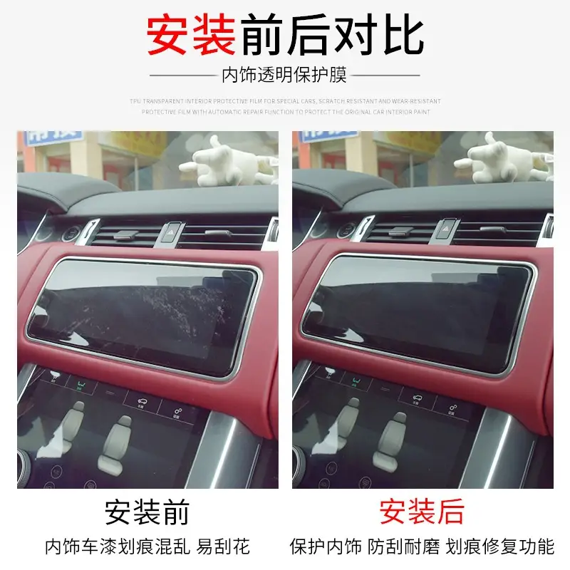 21-25 Third Generation Haval H6 Dashboard Screen Car Sticker Interior Modification Car Transparent Navigation Protective Film