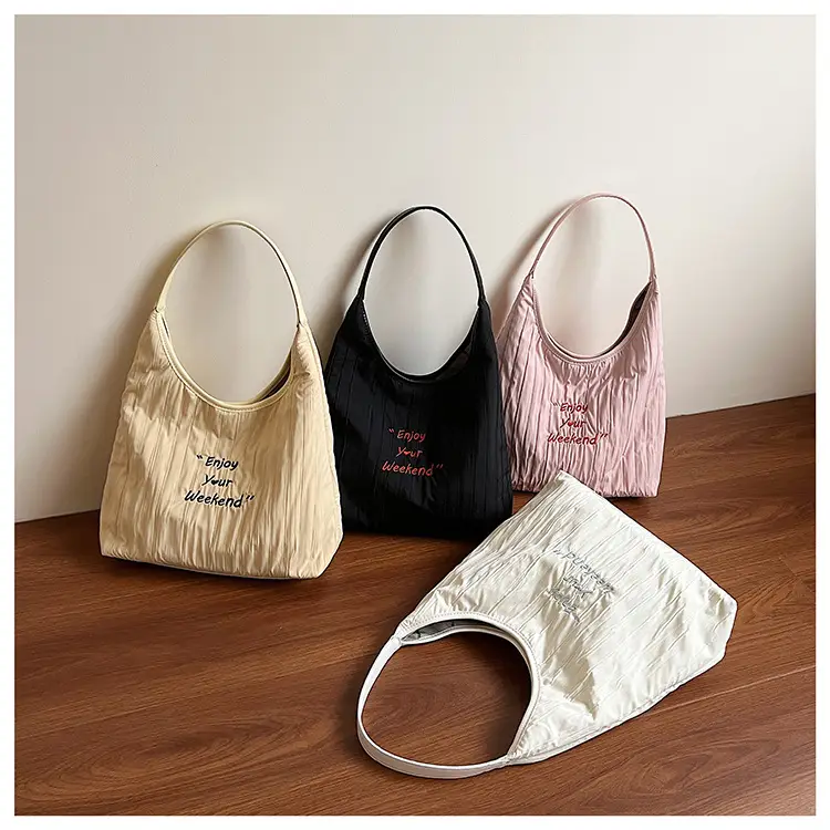 Women's White Quilted Shoulder Bag 2025 College Student — feature 1