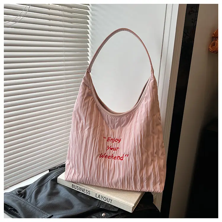 Women's White Quilted Shoulder Bag 2025 College Student — feature 21