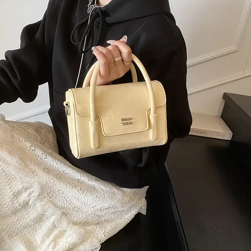 Women's White Square Handbag 2025 Summer Crossbody Luggage Bag - Image 7