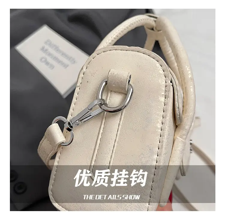 Women's White Square Handbag 2025 Summer Crossbody Luggage Bag — feature 10
