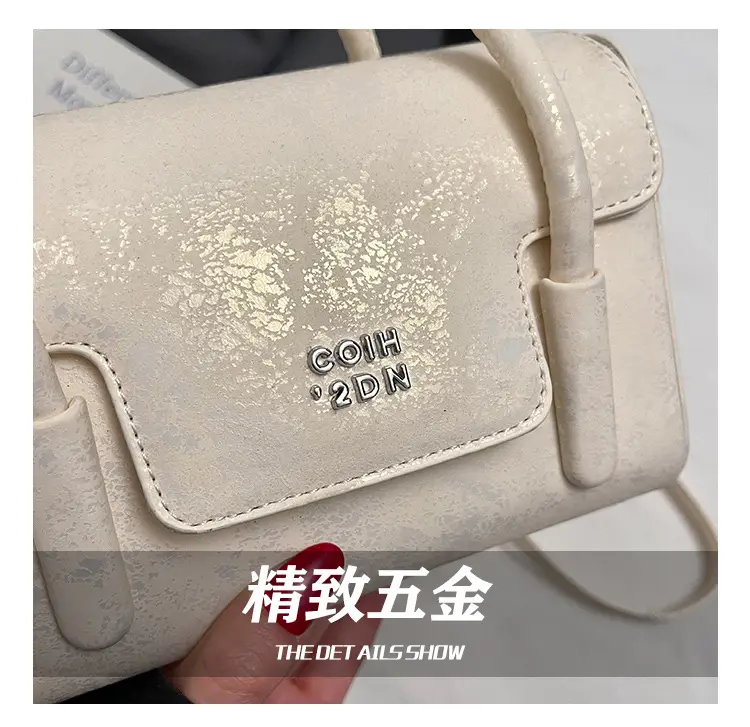 Women's White Square Handbag 2025 Summer Crossbody Luggage Bag — feature 6