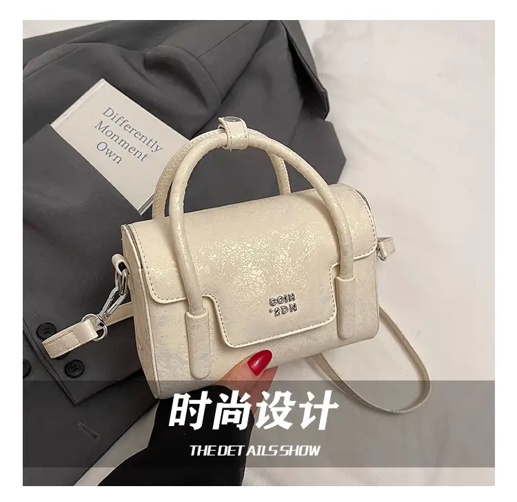 Women's White Square Handbag 2025 Summer Crossbody Luggage Bag — feature 7