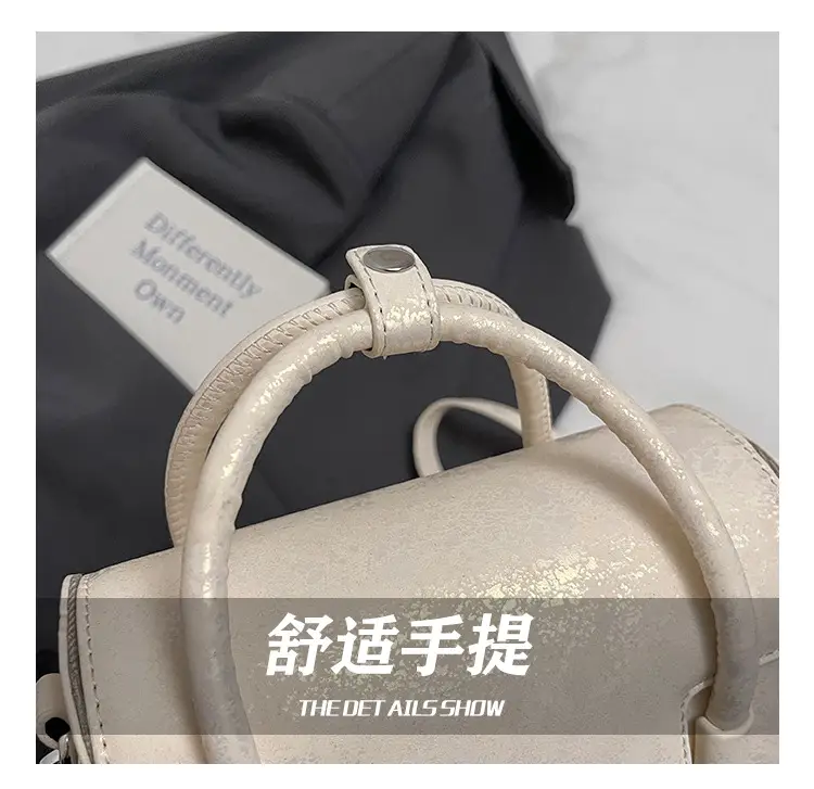 Women's White Square Handbag 2025 Summer Crossbody Luggage Bag — feature 8