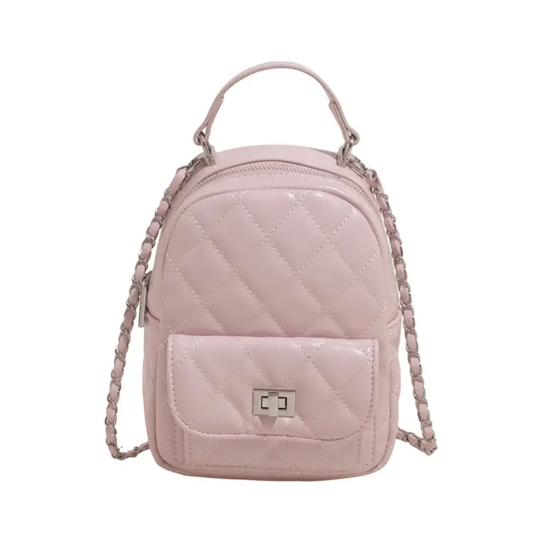 Women's Mini Quilted Chain Shoulder Bag Cream