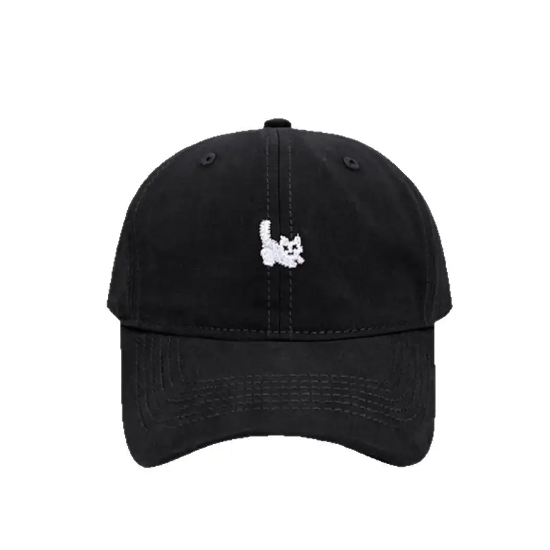 White Black Pink Kitten Cap for Girls - Image 8