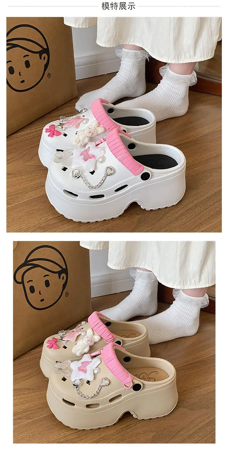 Cute Pink Bow Baotou Slippers for Women — feature 12
