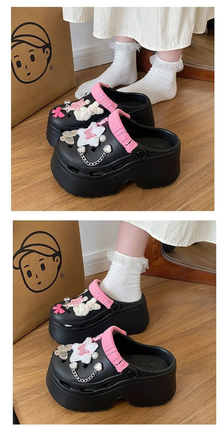 Cute Pink Bow Baotou Slippers for Women — feature 13