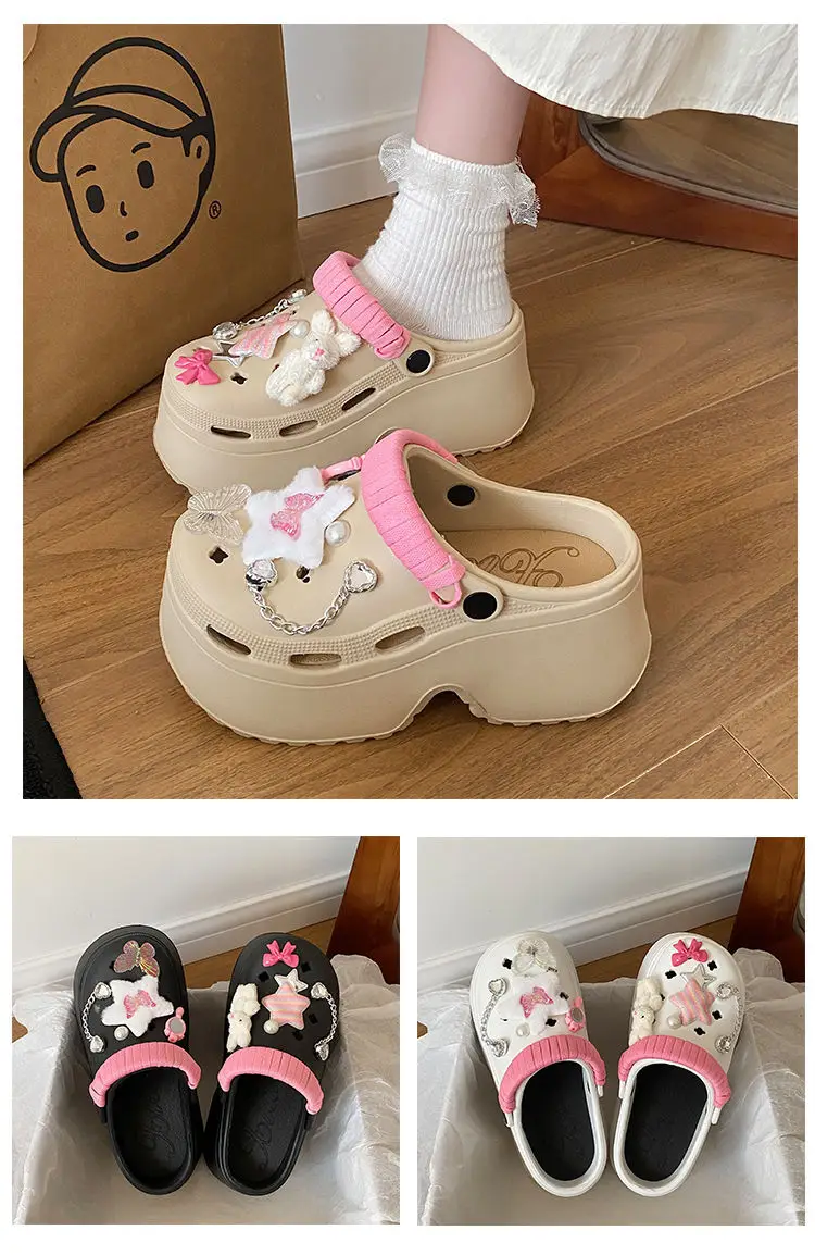 Cute Pink Bow Baotou Slippers for Women — feature 14