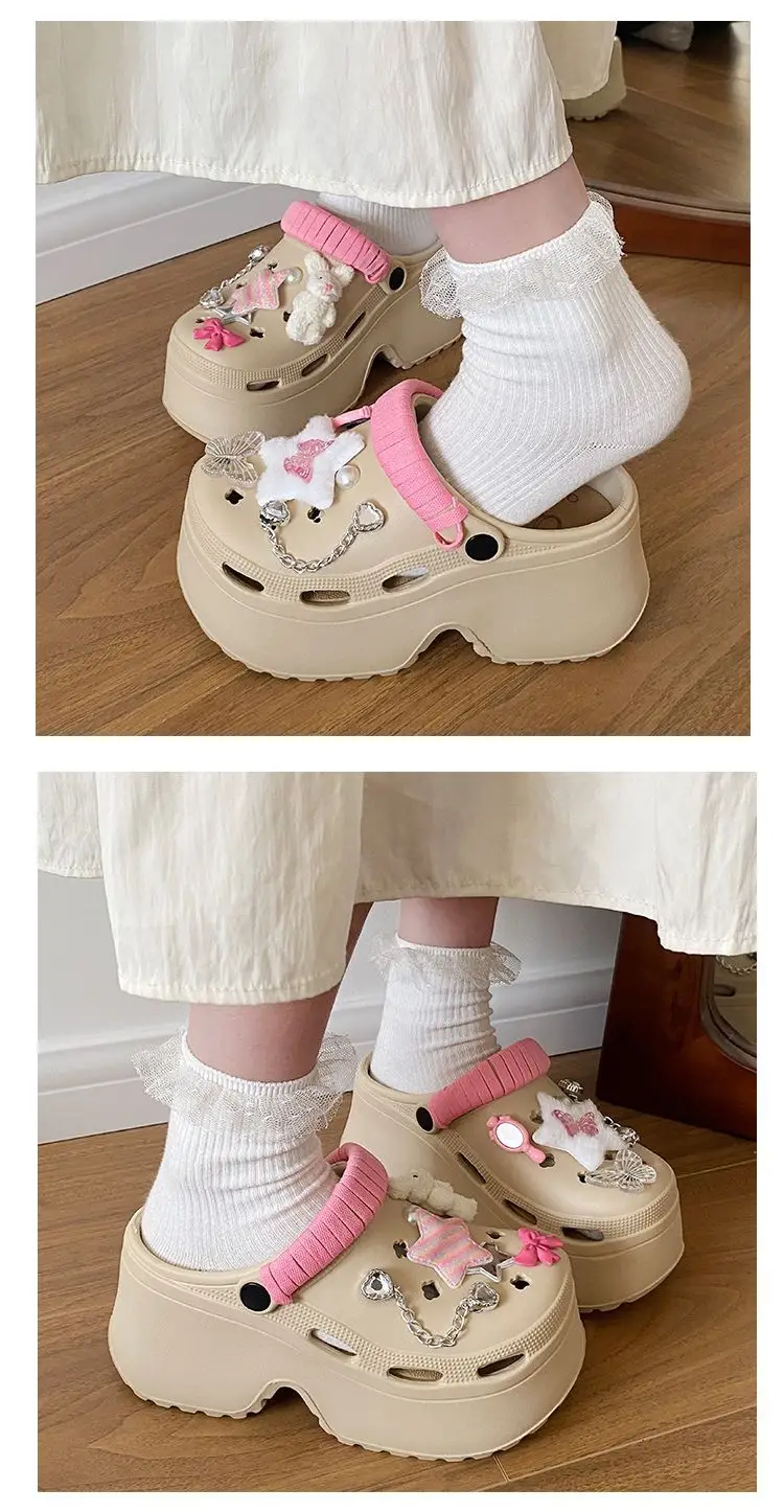 Cute Pink Bow Baotou Slippers for Women — feature 17