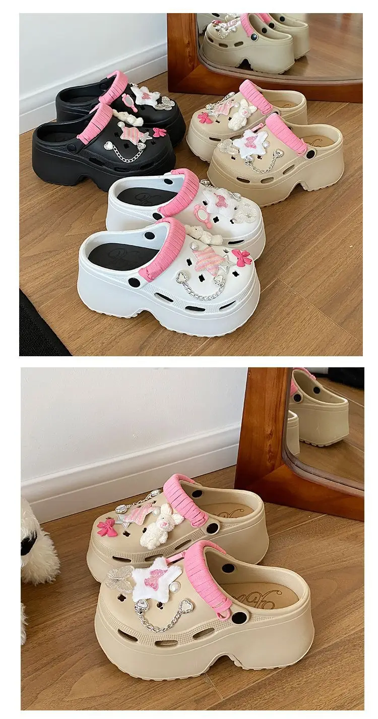 Cute Pink Bow Baotou Slippers for Women — feature 22