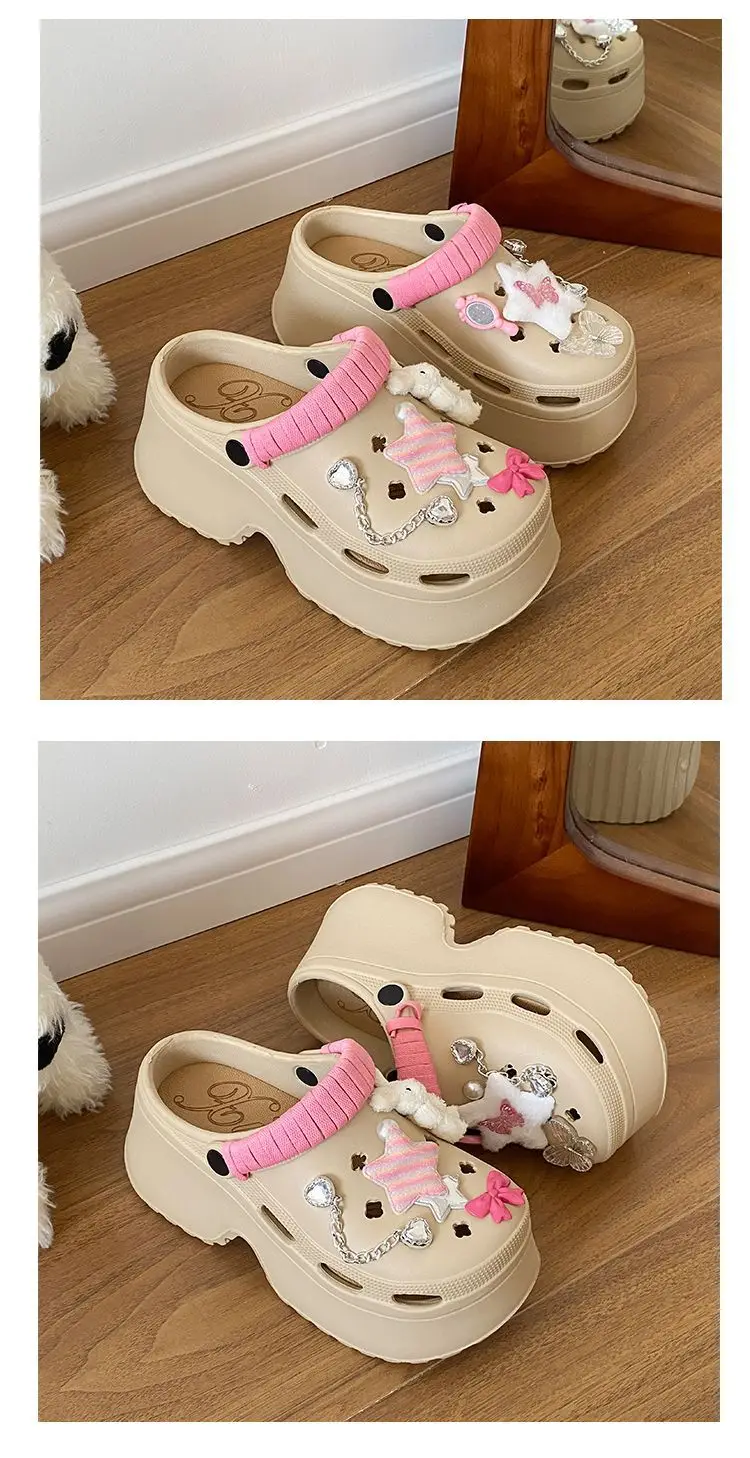 Cute Pink Bow Baotou Slippers for Women — feature 23