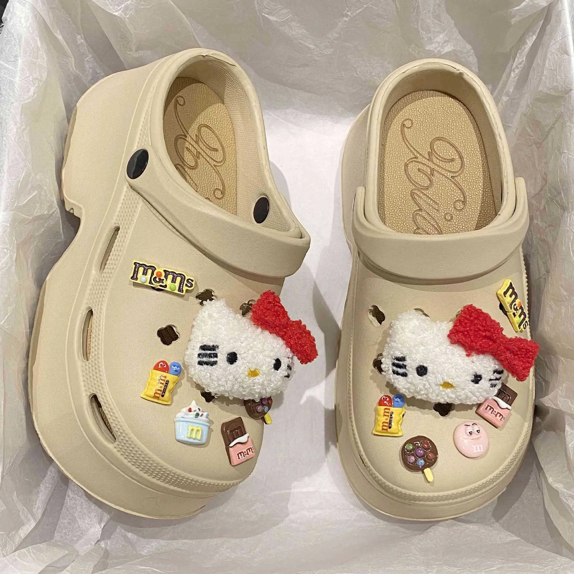 Cute Pink Bow Baotou Slippers for Women - Image 12