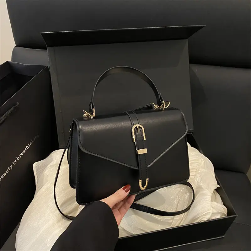 White Korean Style Women's Leather Belt Bag 2025 - Image 6