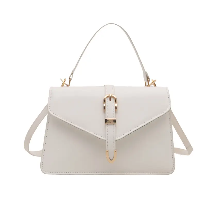 White Korean Style Women's Leather Belt Bag 2025 - Image 7