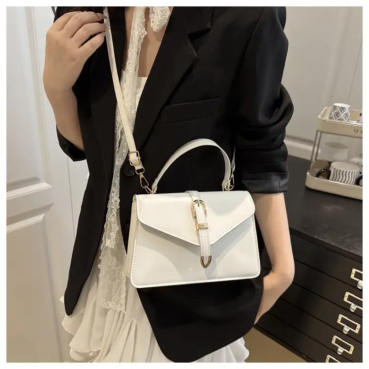 White Korean Style Women's Leather Belt Bag 2025 — feature 11