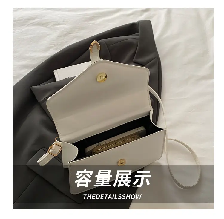 White Korean Style Women's Leather Belt Bag 2025 — feature 7