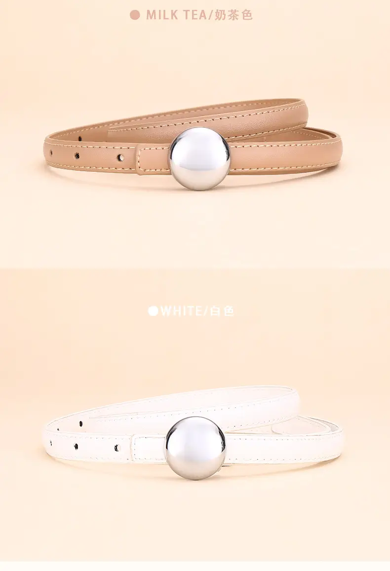 Women's Thin Leather Belt for Business Dress — feature 13