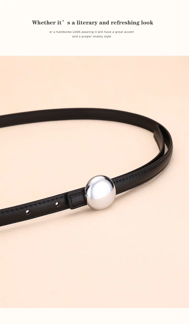 Women's Thin Leather Belt for Business Dress — feature 17