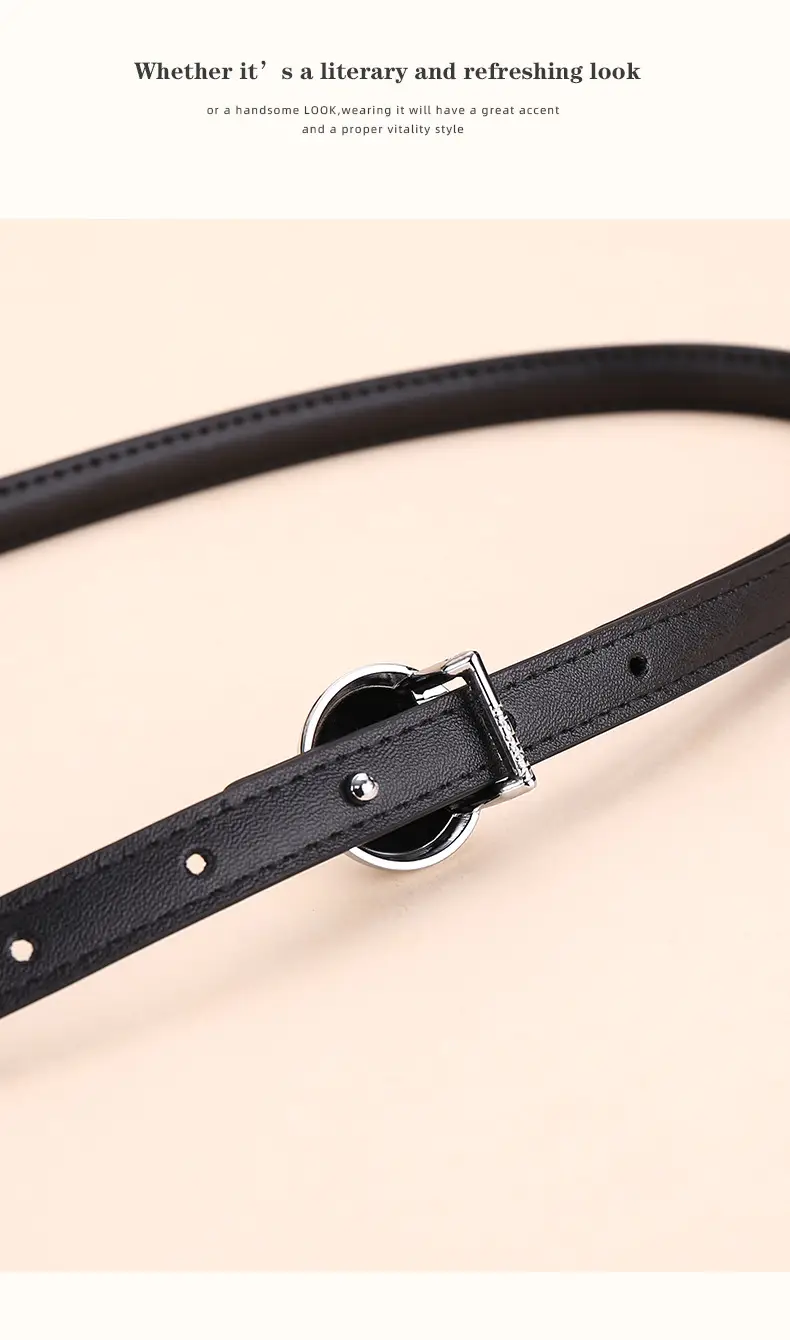 Women's Thin Leather Belt for Business Dress — feature 18