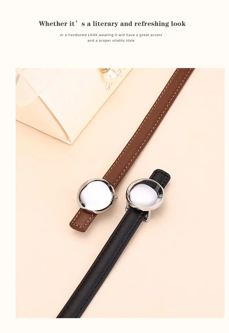 Women's Thin Leather Belt for Business Dress — feature 19
