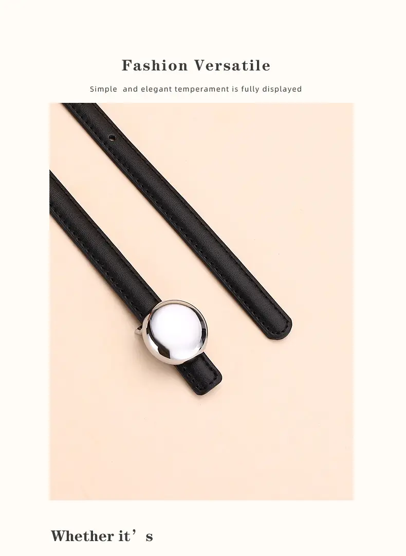 Women's Thin Leather Belt for Business Dress — feature 21