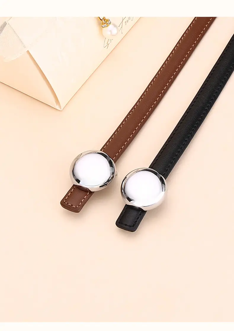 Women's Thin Leather Belt for Business Dress — feature 23