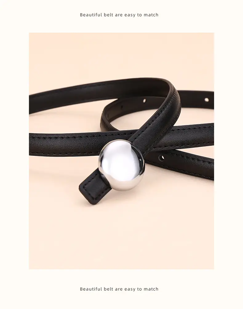 Women's Thin Leather Belt for Business Dress — feature 24