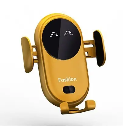 Red Wireless Car Phone Holder with Infrared Sensor - Image 2