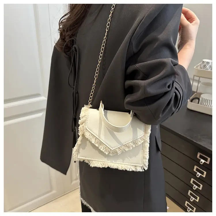 Blue Fringed Square Handbag for Women 2025 — feature 10