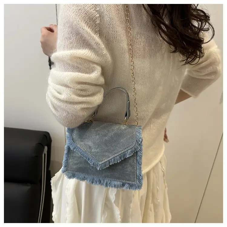 Blue Fringed Square Handbag for Women 2025 — feature 13
