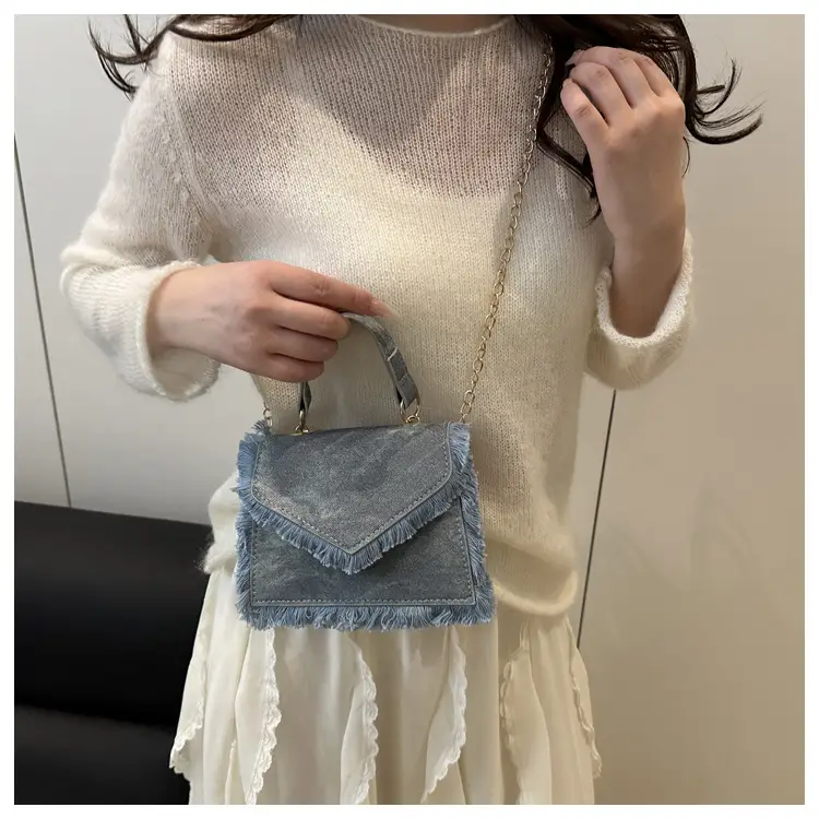 Blue Fringed Square Handbag for Women 2025 — feature 15