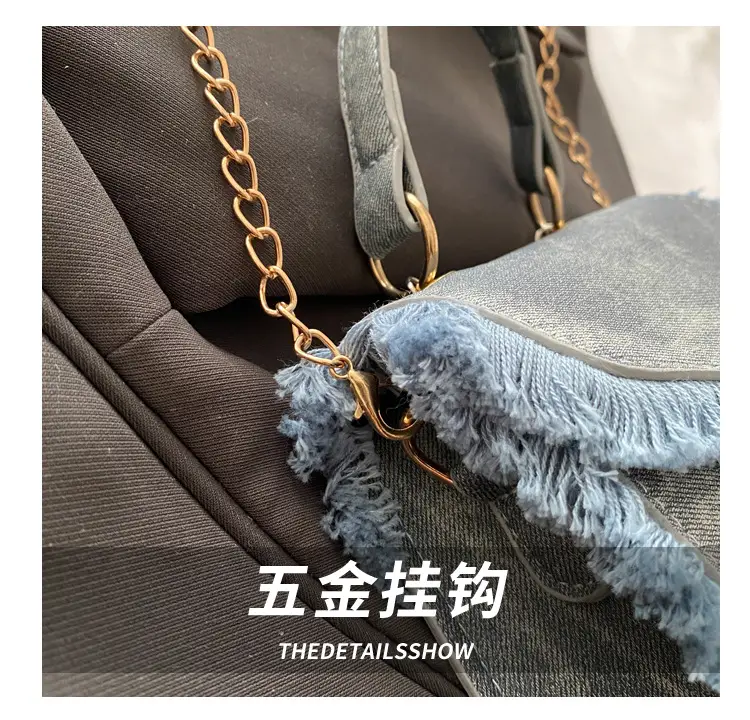 Blue Fringed Square Handbag for Women 2025 — feature 5