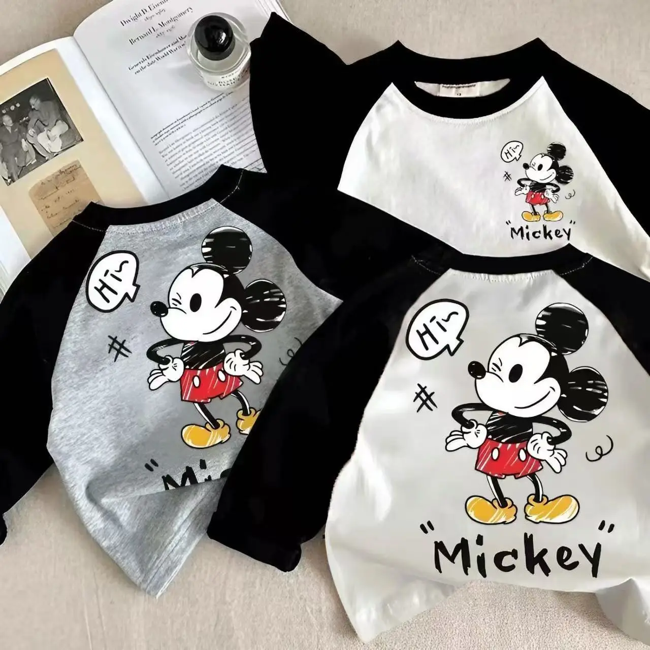 Girls Mickey T-Shirt Cotton Spring Autumn New Kids — feature 1