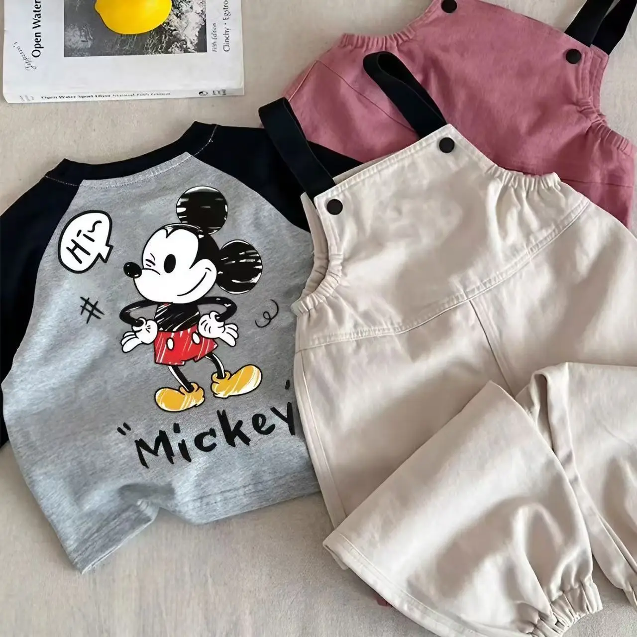 Girls Mickey T-Shirt Cotton Spring Autumn New Kids — feature 2