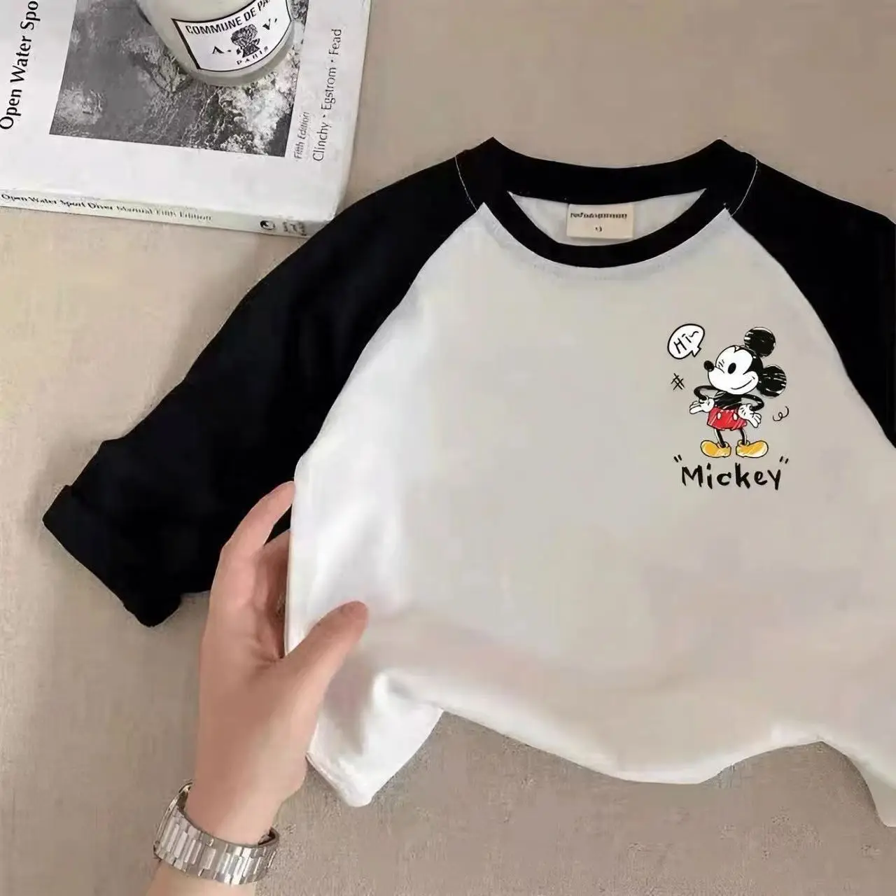 Girls Mickey T-Shirt Cotton Spring Autumn New Kids — feature 4
