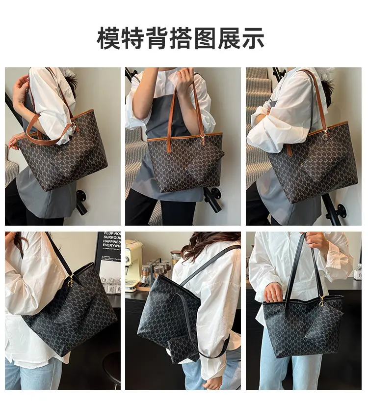 Women's Large Capacity Brown GG Shoulder Bag 2025 — feature 6