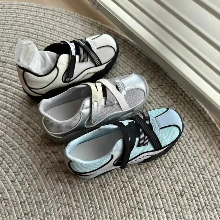 Women's Korean Style Sports Shoes White Mesh 2025 — feature 2
