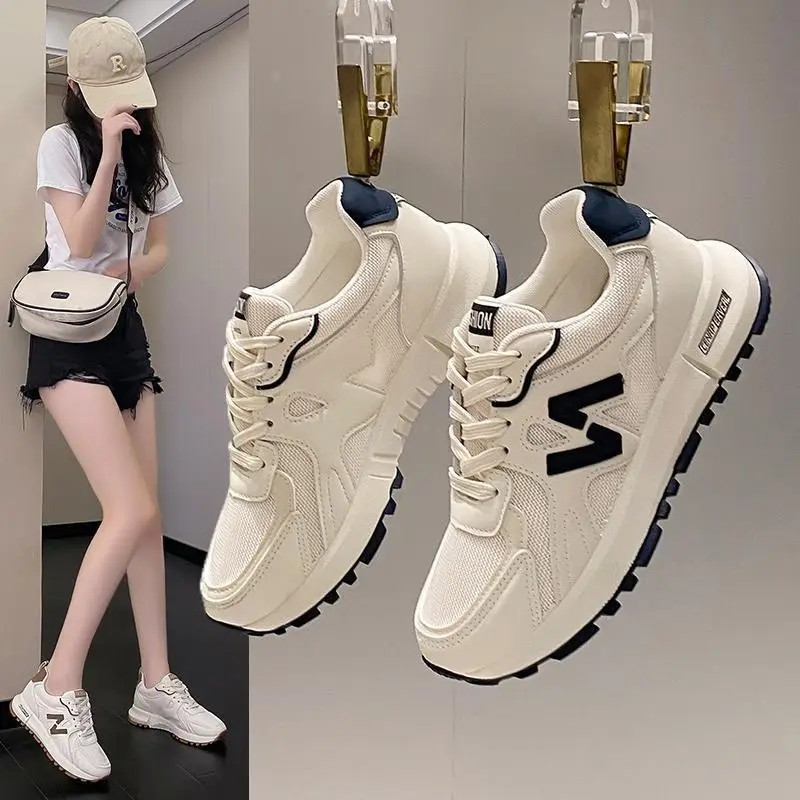 Women's White New Style Casual Running Shoes - Image 4