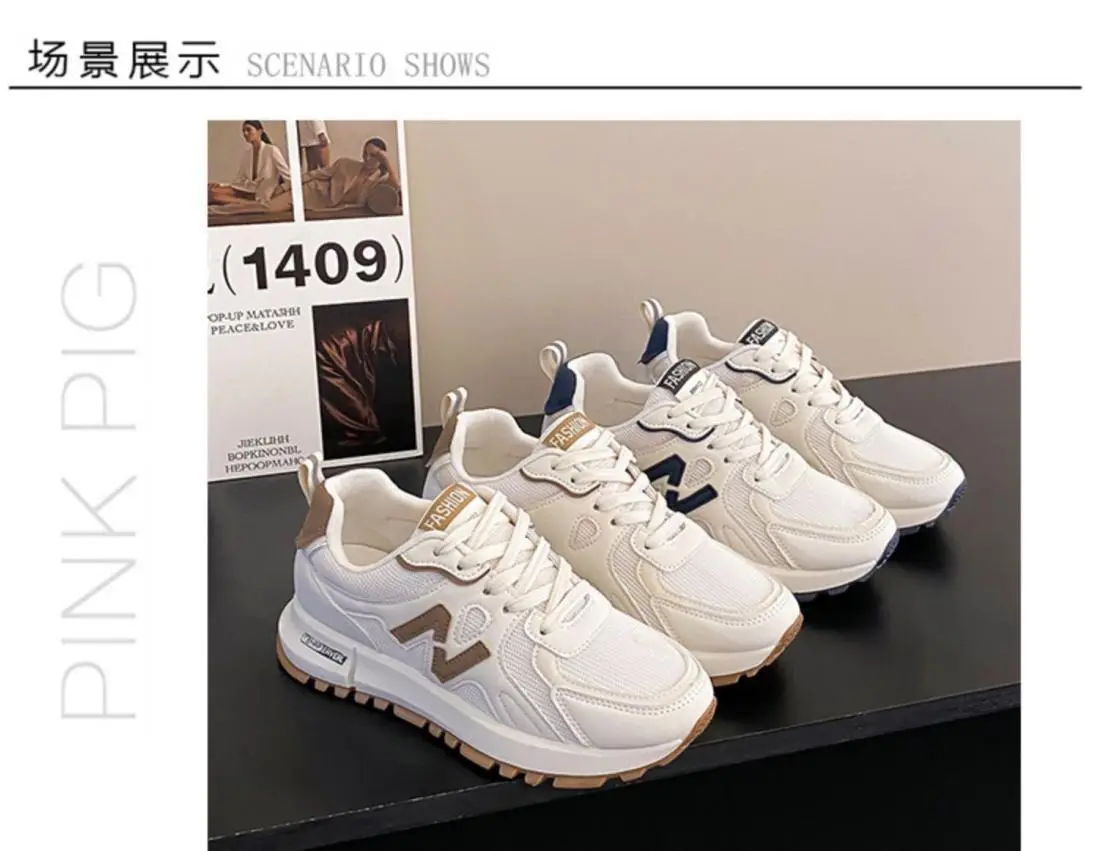 Women's White New Style Casual Running Shoes — feature 28