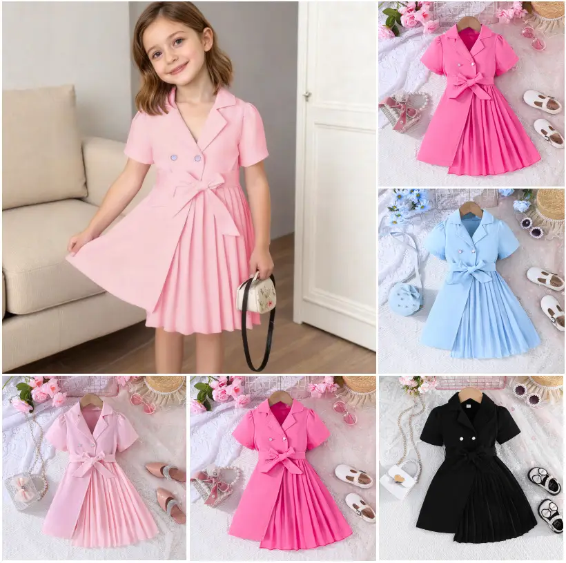 2021 European and American Cross-Border New Fashion Dress with Chiffon Belt Suit Puff Sleeve Dress Manufacturer - Image 5