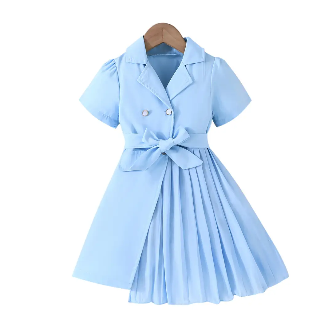 2021 European and American Cross-Border New Fashion Dress with Chiffon Belt Suit Puff Sleeve Dress Manufacturer — feature 15