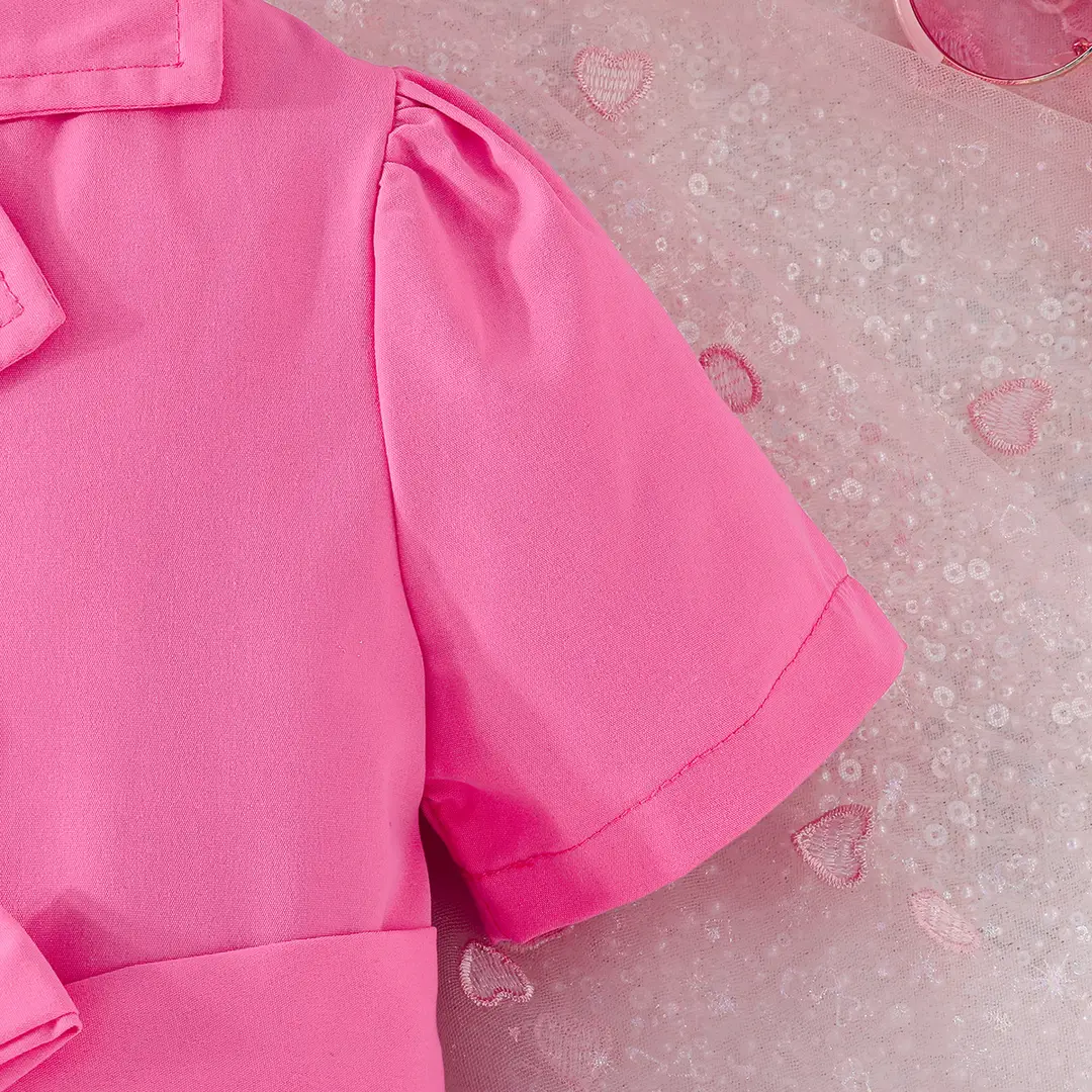 2021 European and American Cross-Border New Fashion Dress with Chiffon Belt Suit Puff Sleeve Dress Manufacturer — feature 19