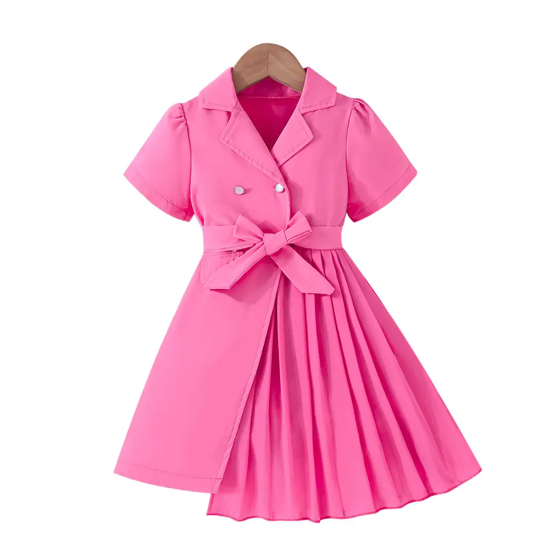 2021 European and American Cross-Border New Fashion Dress with Chiffon Belt Suit Puff Sleeve Dress Manufacturer — feature 22