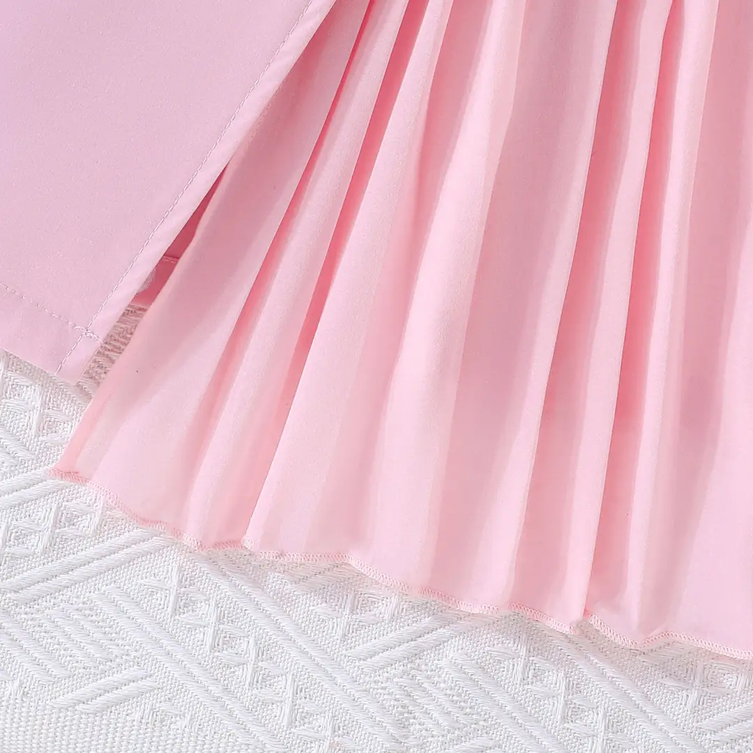 2021 European and American Cross-Border New Fashion Dress with Chiffon Belt Suit Puff Sleeve Dress Manufacturer — feature 6