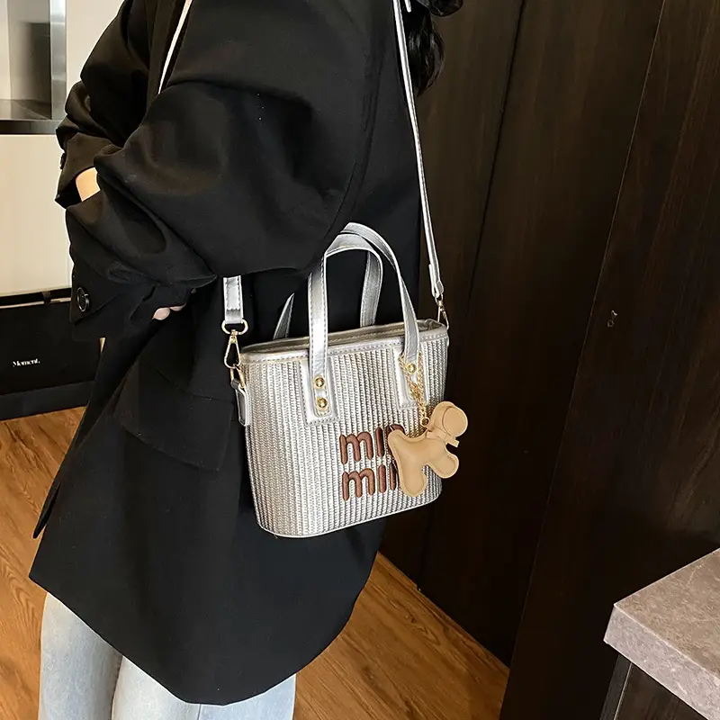 Crossbody Bag Women Korean Style Small Square Color Blocking
