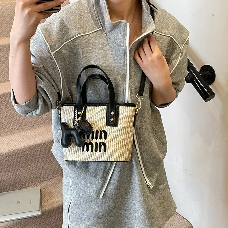 Crossbody Bag Women Korean Style Small Square Color Blocking
